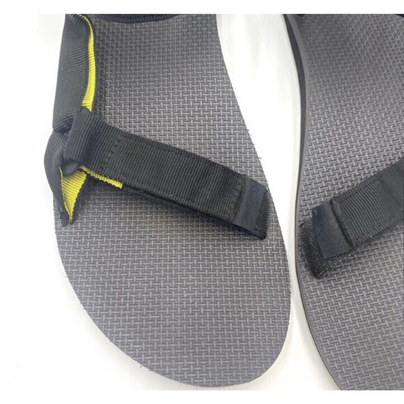 Men's Teva Original Universal Black Suede Strap And Footbed Sandal Size 13 - Picture 9 of 12